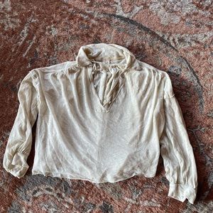 White Free People shirt